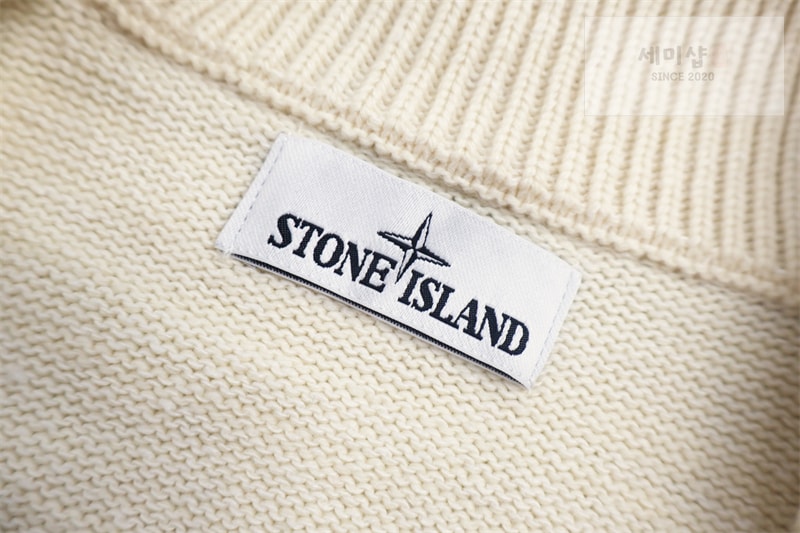 Stone Island 스톤아일랜드 와펜 하이넥 버튼 니트 스웨터 의류 8번 이미지