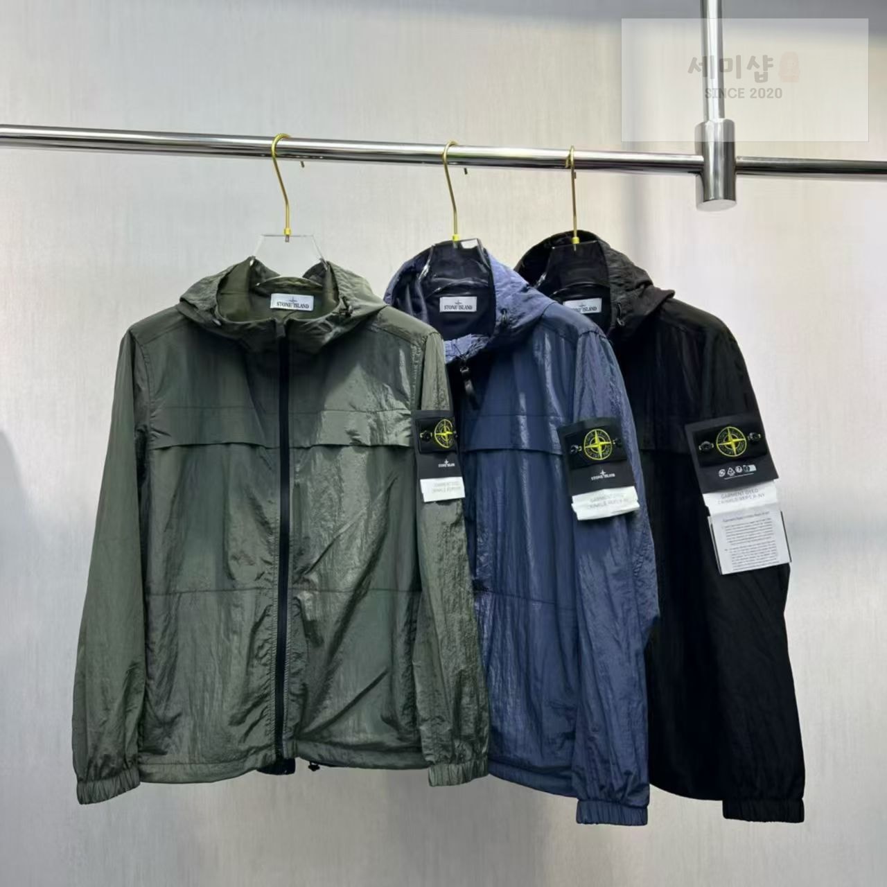 Stone Island 스톤아일랜드 크링클 렙스 자켓 801540922 블랙 의류 1번 이미지