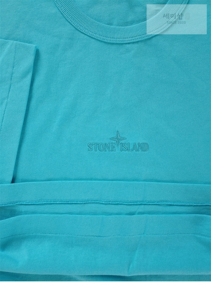Stone Island 스톤아일랜드 23SS 20444 오버사이즈 핏 자수 티셔츠 White 의류 14번 이미지