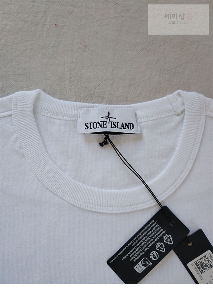 Stone Island 스톤아일랜드 23SS 20444 오버사이즈 핏 자수 티셔츠 White 의류 21번 이미지