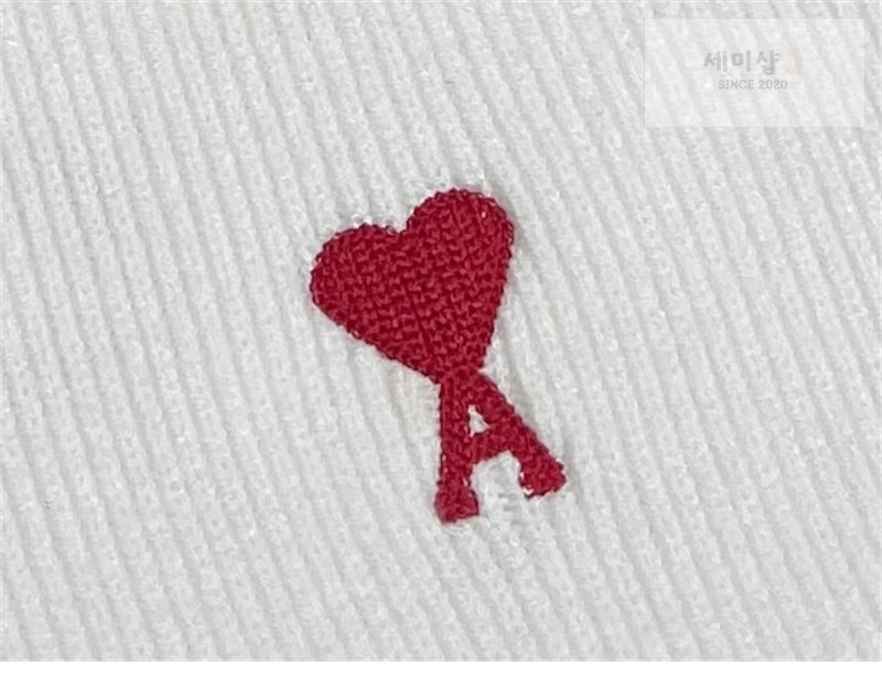 A M I 아미 하트로고 오픈카라 폴로 니트 블랙 의류 19번 이미지