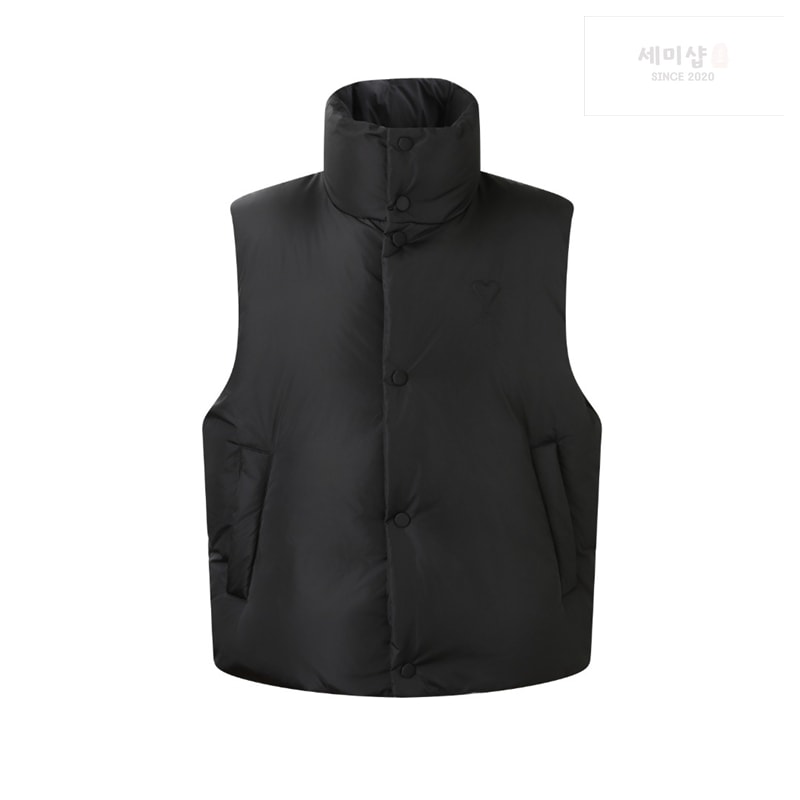 A M I 아미 하트 로고 패딩 베스트 조끼 화이트 의류 13번 이미지
