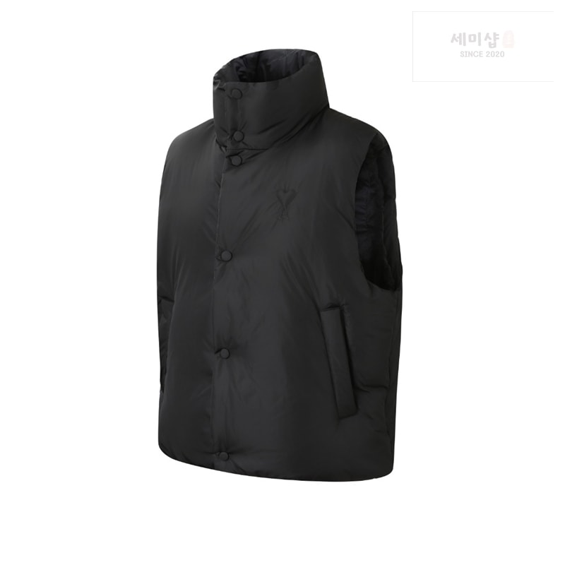 A M I 아미 하트 로고 패딩 베스트 조끼 화이트 의류 14번 이미지