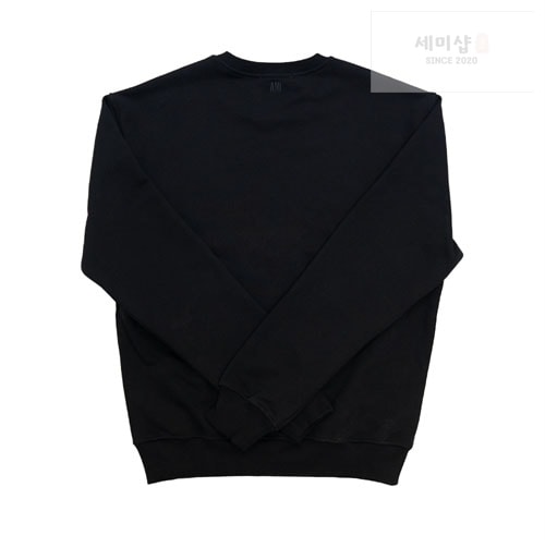 A M I 아미 24FW 스몰 하트 로고 맨투맨 블랙 의류 2번 이미지