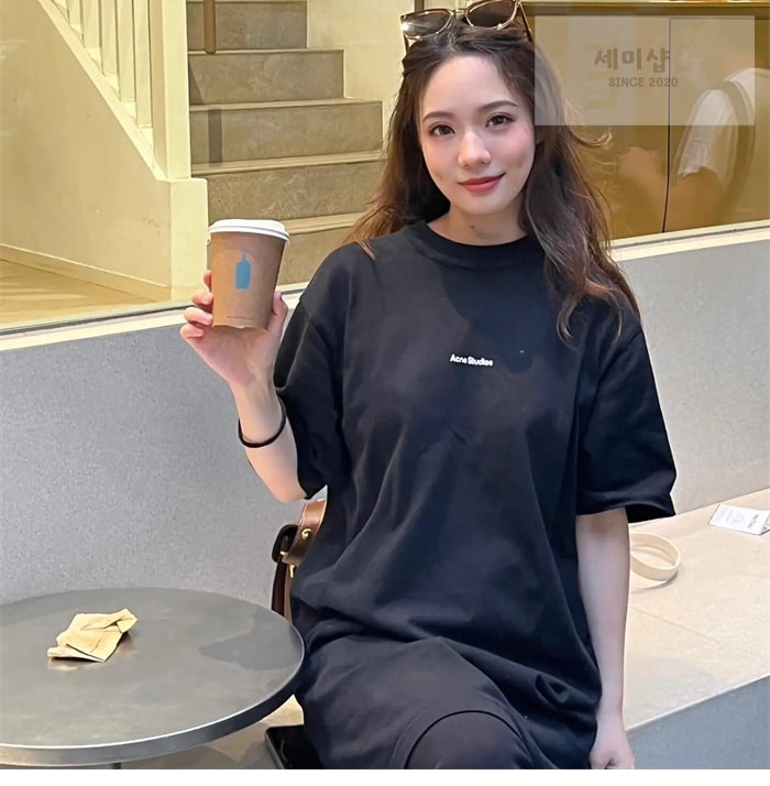 Acne Studios 아크네 로고 반팔 티셔츠 레플리카 7번 이미지 - 의류 | 세미샵 레플리카 사이트