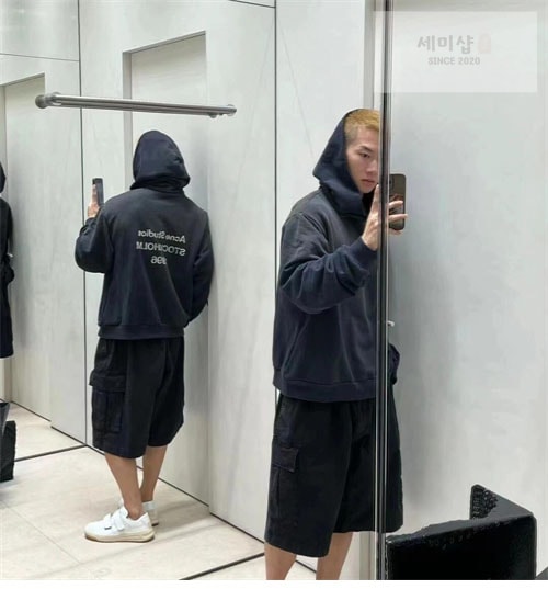 Acne Studios 아크네 로고 빈티지 오버사이즈 후디 4컬러 의류 28번 이미지