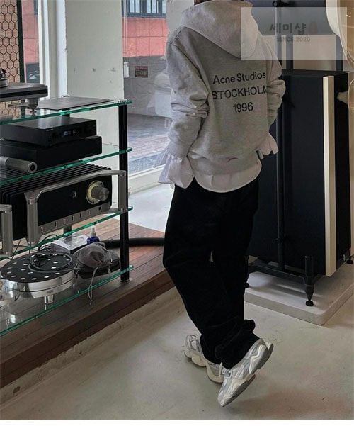 Acne Studios 아크네 로고 빈티지 오버사이즈 후디 4컬러 의류 30번 이미지