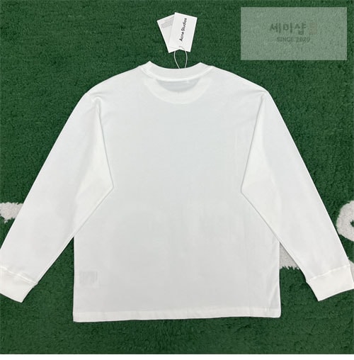 Acne Studios 아크네 로고 크루넥 스웨트셔츠 맨투맨 블랙/화이트 의류 7번 이미지