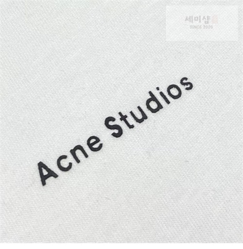 Acne Studios 아크네 로고 크루넥 스웨트셔츠 맨투맨 블랙/화이트 의류 10번 이미지