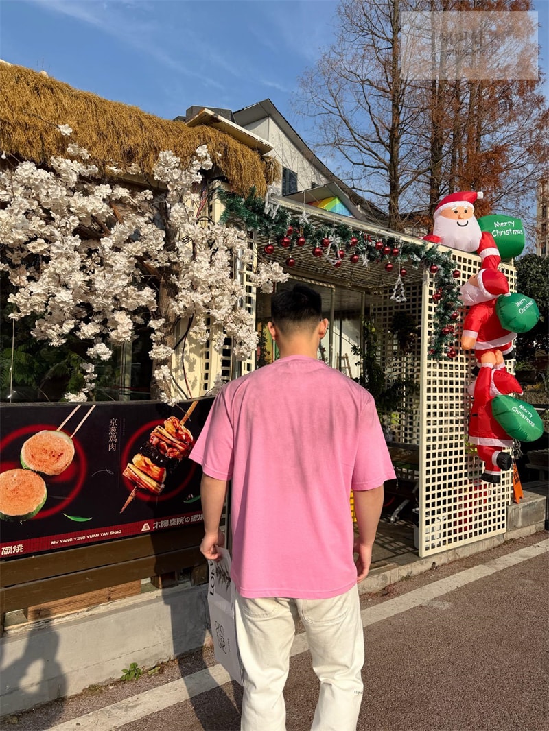 아크네 아크네 로고 프린트 코튼 반팔 티셔츠 그린 의류 6번 이미지