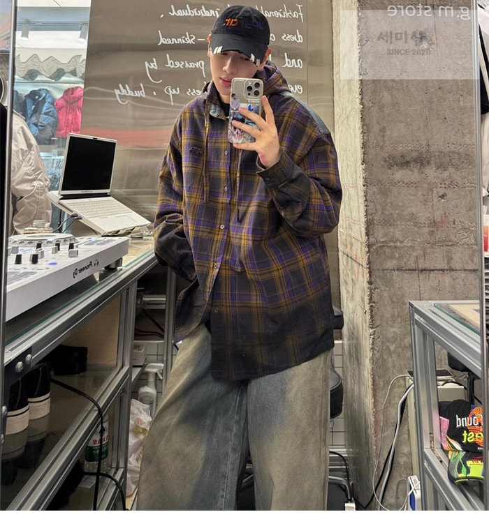 Acne Studios 아크네 버튼업 후드 셔츠 의류 4번 이미지