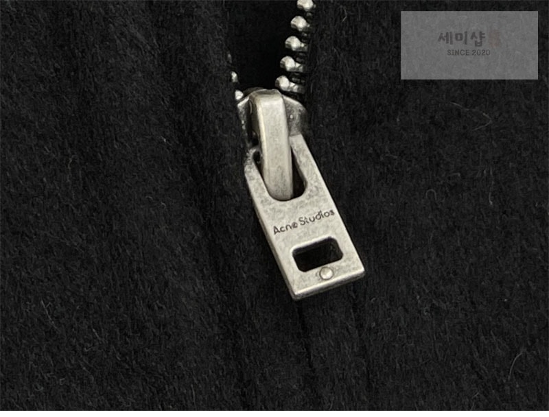 Acne Studios 아크네 브러시드 캐시미어 울 후드 자켓 블랙 의류 8번 이미지