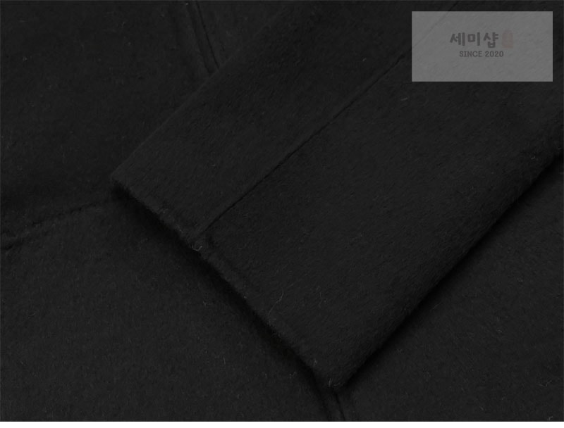 Acne Studios 아크네 브러시드 캐시미어 울 후드 자켓 블랙 의류 9번 이미지