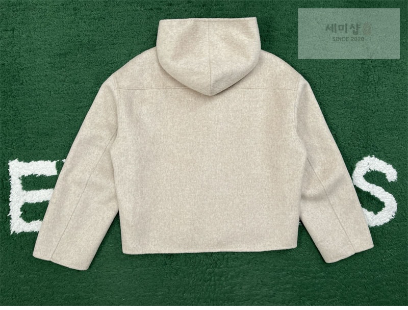 Acne Studios 아크네 브러시드 캐시미어 울 후드 자켓 블랙 의류 13번 이미지