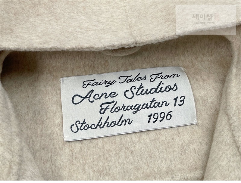 Acne Studios 아크네 브러시드 캐시미어 울 후드 자켓 블랙 의류 15번 이미지