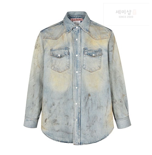 Acne Studios 아크네 빈티지 이펙트 워시드 데님 셔츠 의류 2번 이미지