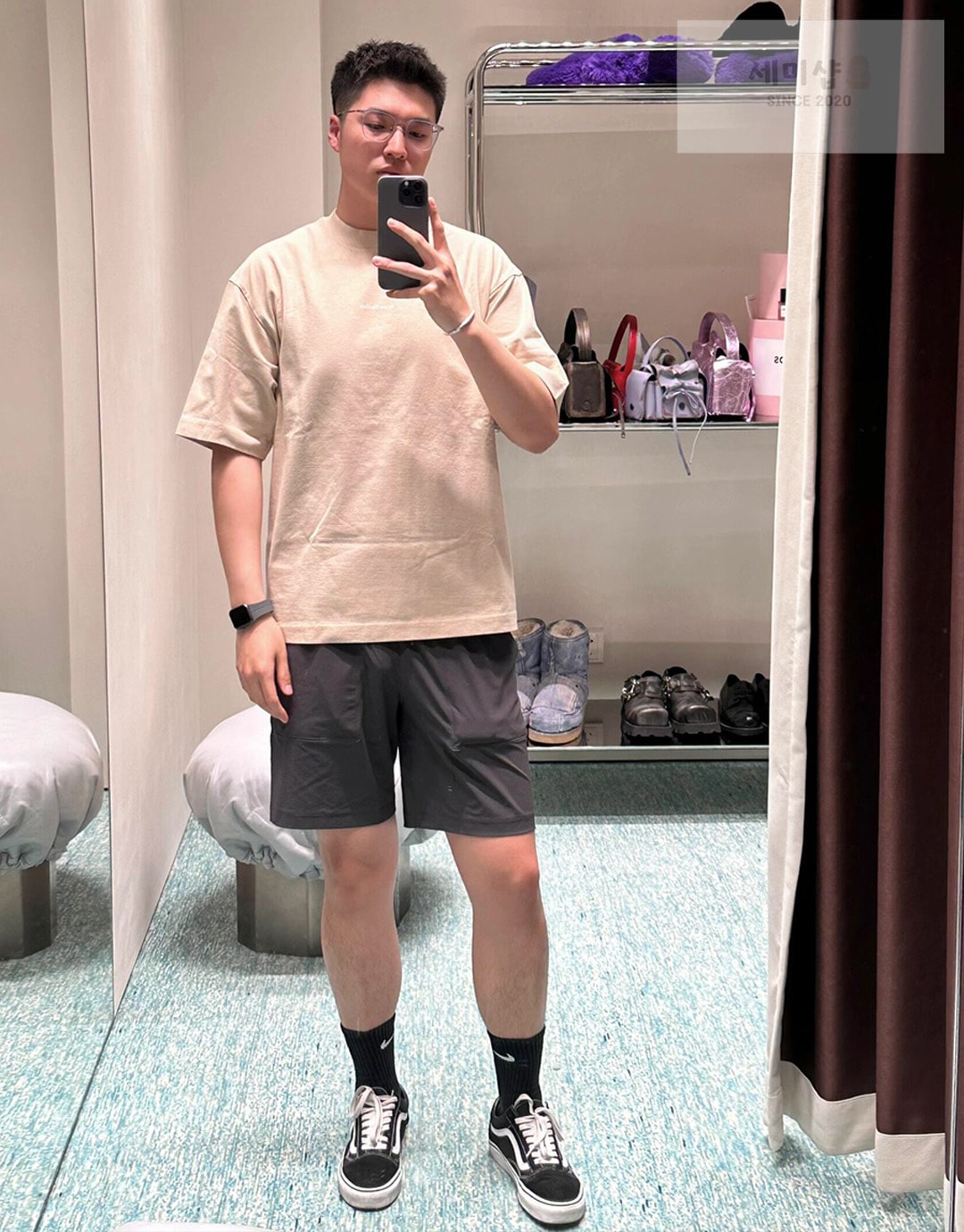 Acne Studios 아크네 스튜디오 백 고무패치 릴렉스 핏 크루넥 반팔 티셔츠 “2COLOR” NO.1 의류 8번 이미지