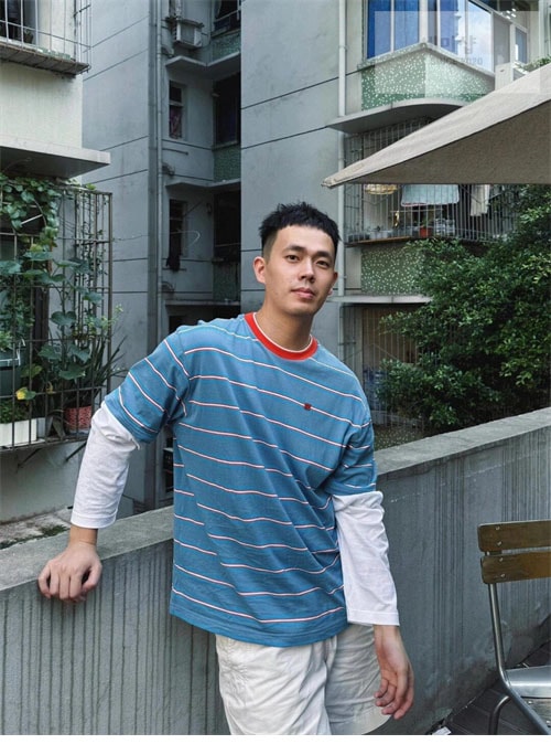 Acne Studios 아크네 스트라이프 레이어드 티셔츠 의류 12번 이미지
