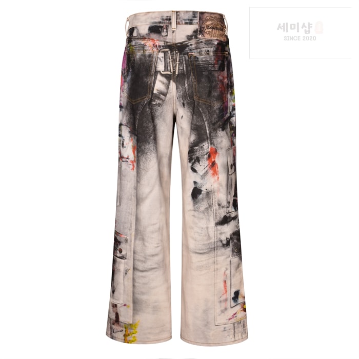 Acne Studios 아크네 트롱프뢰유 페인트 1981M 배기 데님 진 의류 7번 이미지