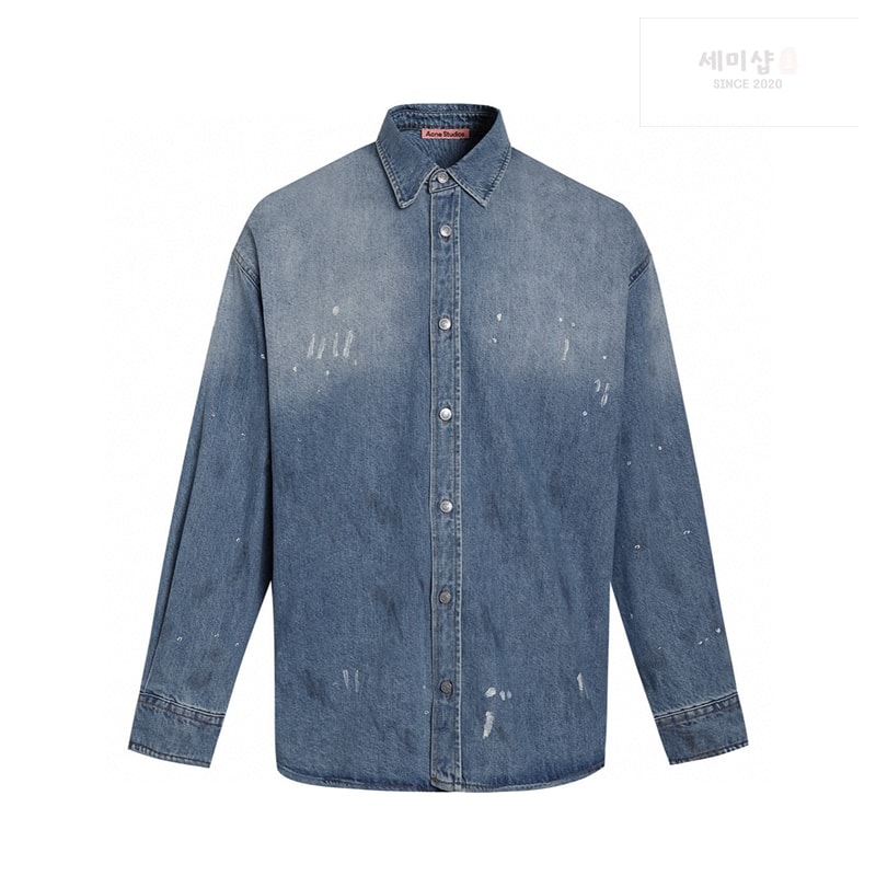 Acne Studios 아크네 페인트 워싱 데님 셔츠 의류 4번 이미지