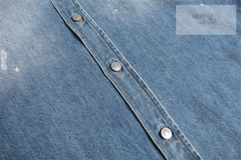 Acne Studios 아크네 페인트 워싱 데님 셔츠 의류 8번 이미지