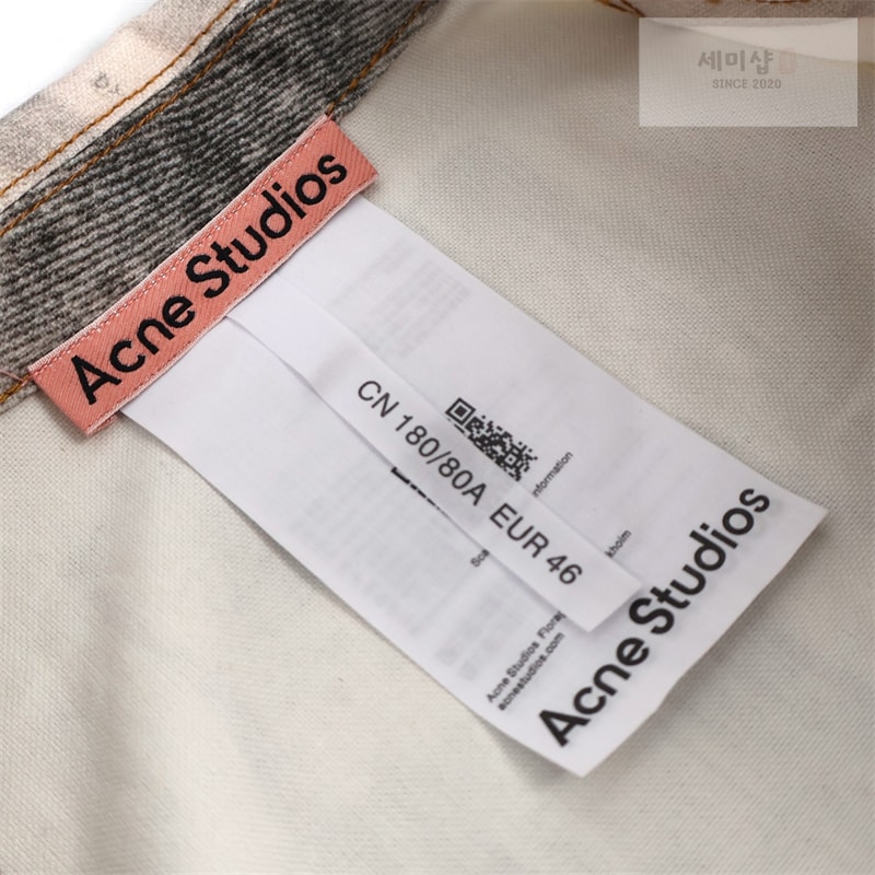 Acne Studios 아크네 페인팅 프린트 워싱 데님 트러커 자켓 의류 10번 이미지