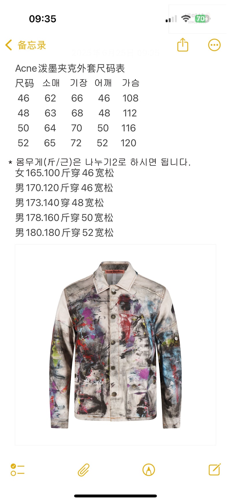 Acne Studios 아크네 페인팅 프린트 워싱 데님 트러커 자켓 의류 11번 이미지