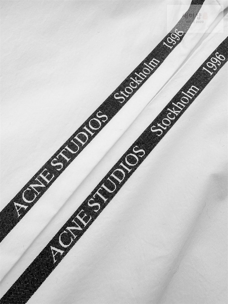 Acne Studios 아크네 포플린 버튼업 로고 스트라이프 셔츠 의류 13번 이미지