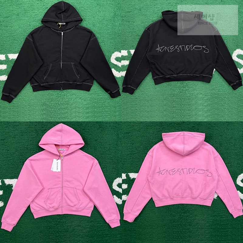 Acne Studios 아크네 후드 집업 스웨터 블랙 의류 24번 이미지