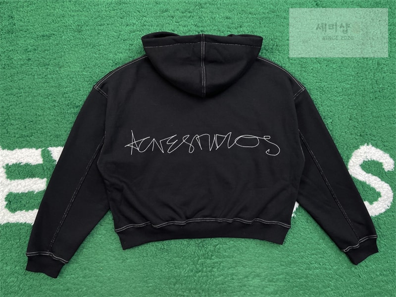 Acne Studios 아크네 후드 집업 스웨터 블랙 의류 7번 이미지