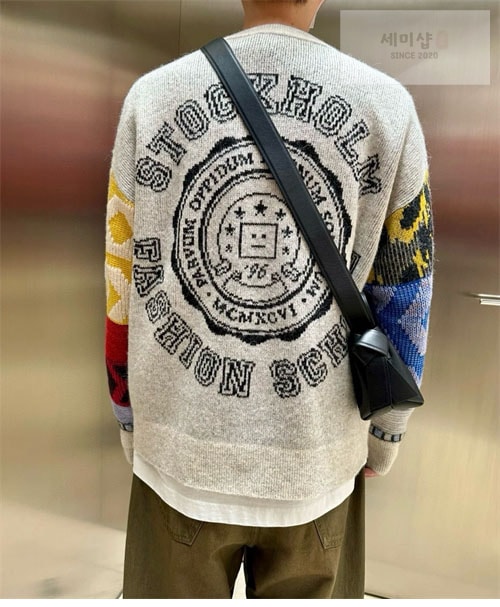 Acne Studios 아크네 23SS 패치워크 패턴 니트 스웨터 의류 1번 이미지