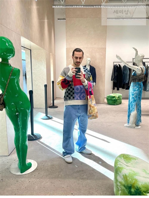 Acne Studios 아크네 23SS 패치워크 패턴 니트 스웨터 의류 15번 이미지