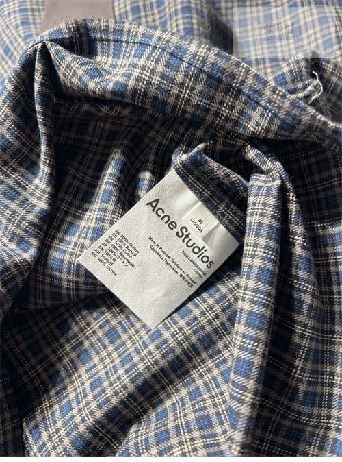 Acne Studios 아크네 24FW 체크 플란넬 셔츠 의류 6번 이미지