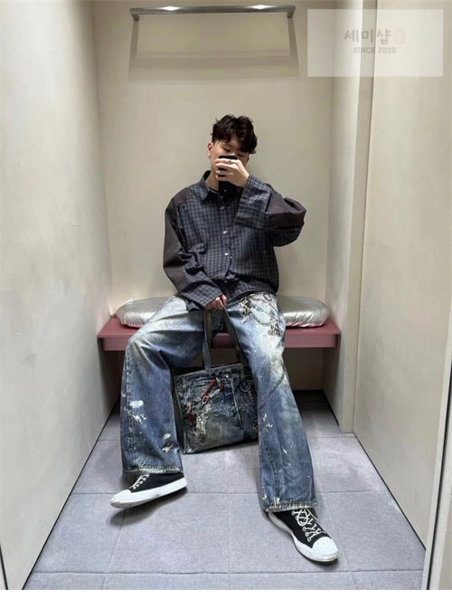 Acne Studios 아크네 24FW 체크 플란넬 셔츠 의류 12번 이미지