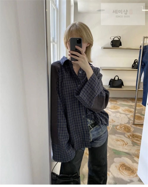 Acne Studios 아크네 24FW 체크 플란넬 셔츠 의류 13번 이미지