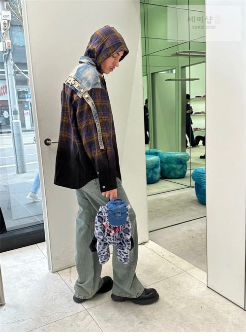 Acne Studios 아크네 24fw 후드 버튼 업 셔츠 의류 4번 이미지