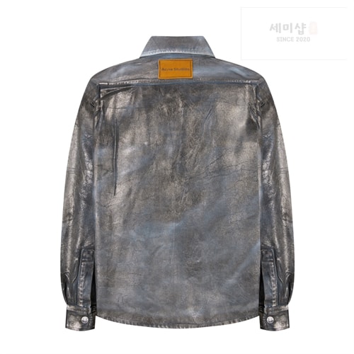 Acne Studios 아크네 24ss 포켓 포일 코팅 데님 자켓 의류 4번 이미지