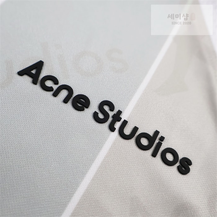 Acne Studios 아크네 x 카파 로고 저지 반팔 티셔츠 그레이 의류 7번 이미지
