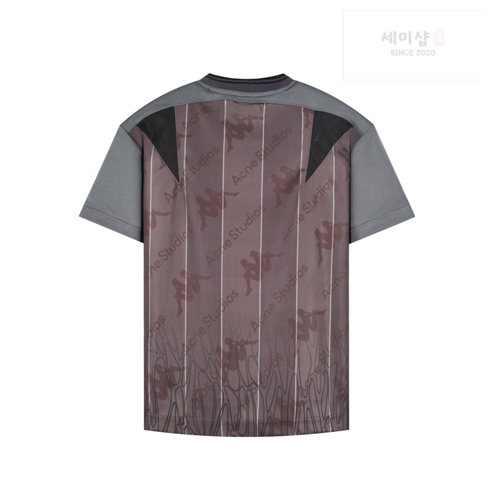 Acne Studios 아크네 x 카파 로고 저지 반팔 티셔츠 그레이 의류 14번 이미지