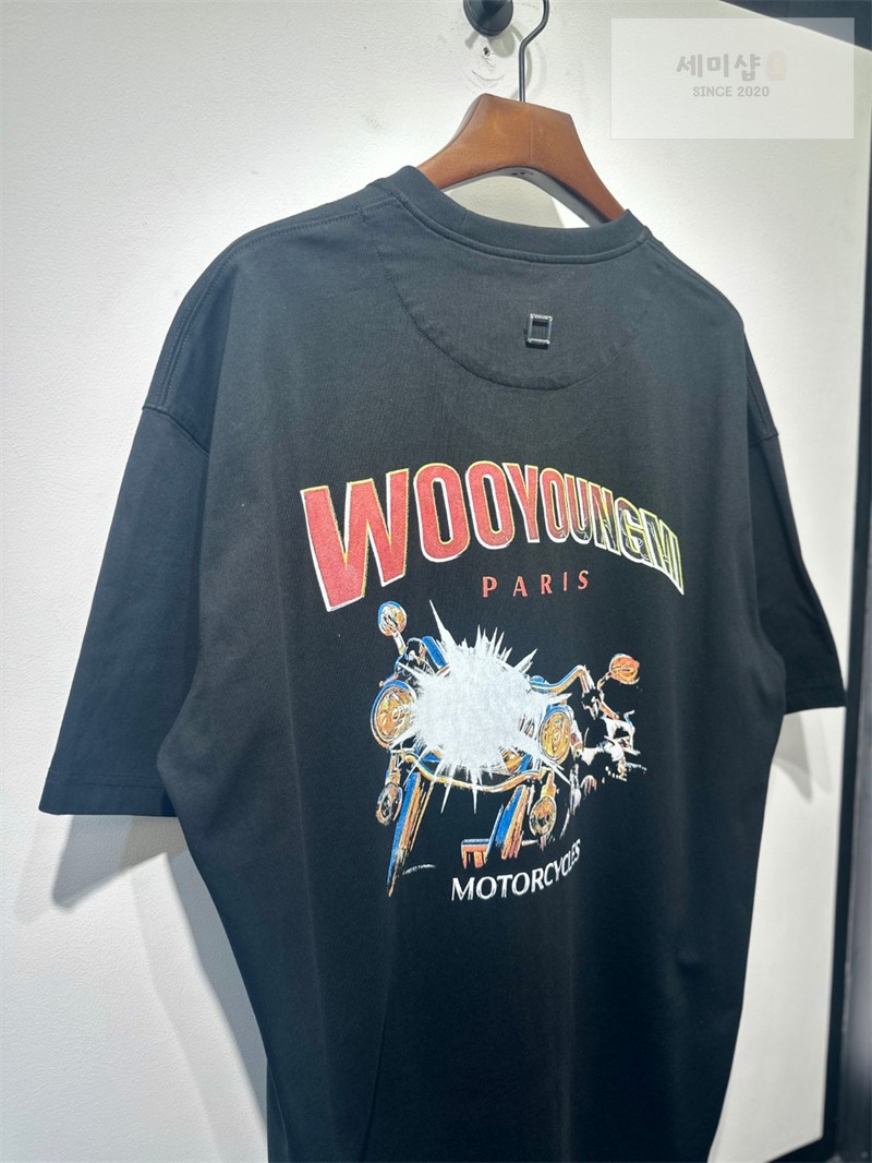 우영미 우영미 모터사이클 그래픽 반팔 티셔츠 의류 8번 이미지