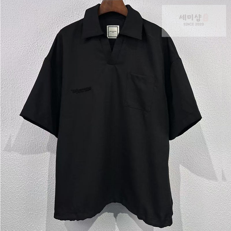 우영미 우영미 오픈 카라 오버사이즈 폴로 티셔츠 의류 1번 이미지