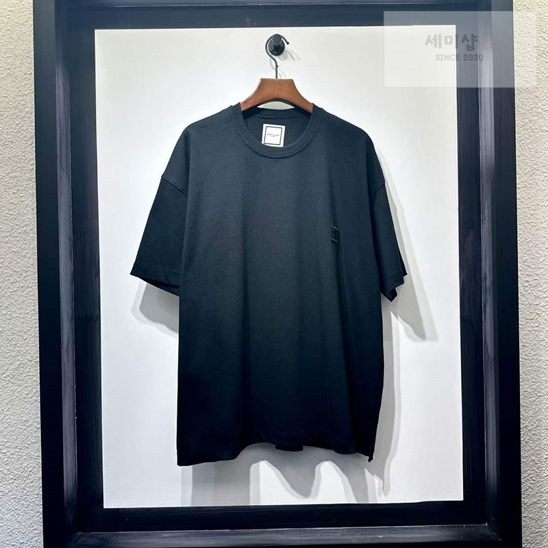 우영미 우영미 플라워 백로고 반팔 티셔츠 의류 1번 이미지