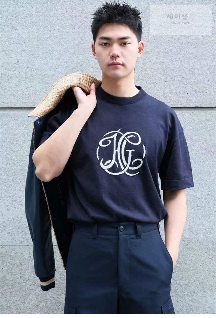 Givenchy 지방시 니트 HG 자카드 반팔 티셔츠 의류 17번 이미지