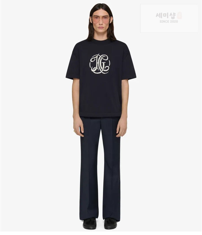Givenchy 지방시 니트 HG 자카드 반팔 티셔츠 의류 1번 이미지