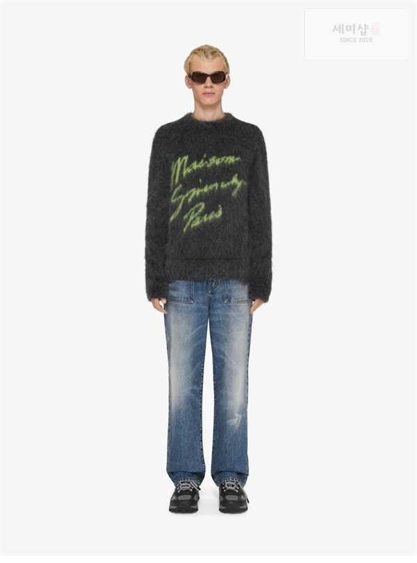 Givenchy 지방시 메종 로고 모헤어 니트 스웨터 의류 16번 이미지