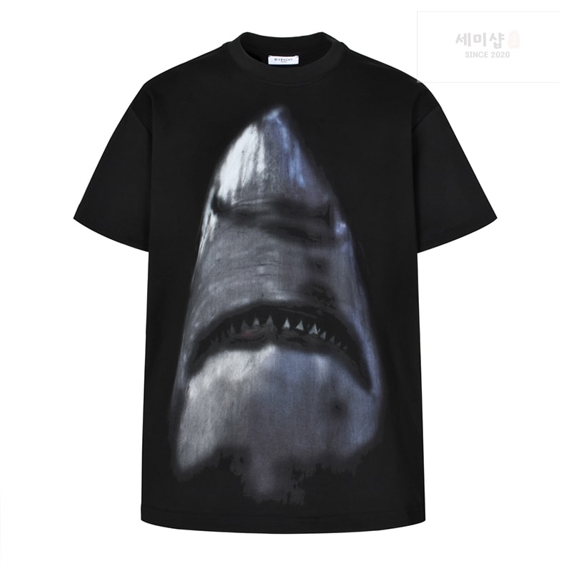 Givenchy 지방시 샤크 오버사이즈 프린트 반팔 티셔츠 의류 1번 이미지