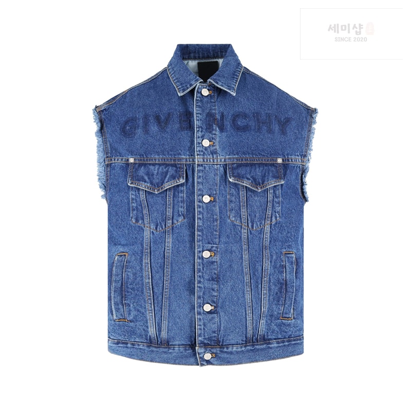 Givenchy 지방시 오버사이즈 데님 조끼 베스트 의류 3번 이미지