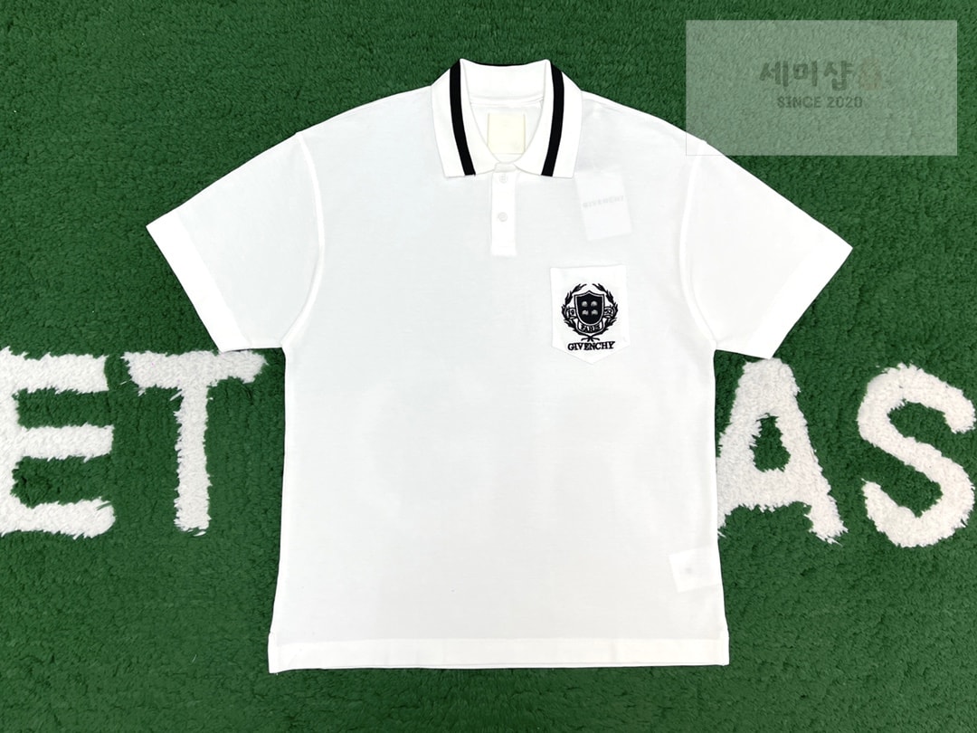 Givenchy 지방시 오버 핏 체스트 브랜딩 폴로 반팔 티셔츠 “2COLOR” NO.1 의류 12번 이미지