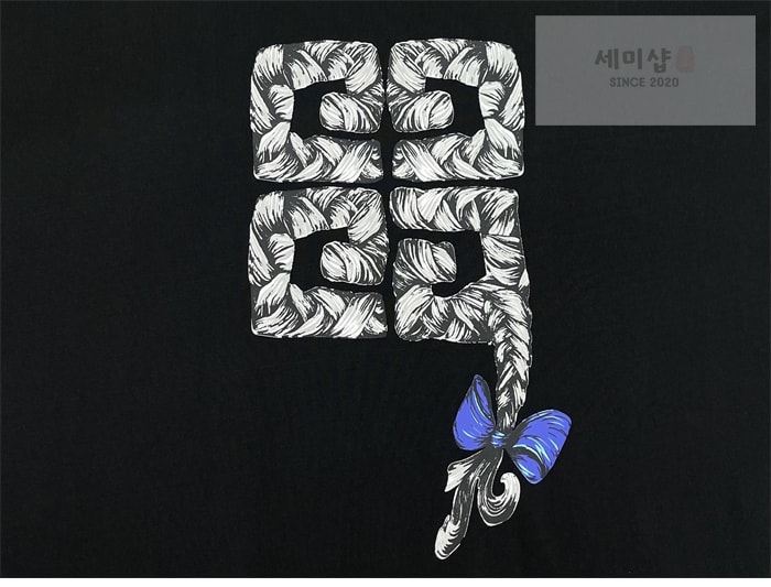 Givenchy 지방시 코튼 4G 브레이드 프린트 티셔츠 의류 13번 이미지
