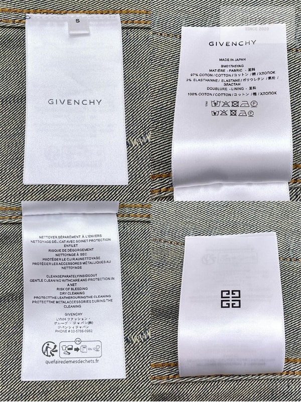 Givenchy 지방시 페이디드 박시 플리츠 트럭커 자켓 의류 11번 이미지